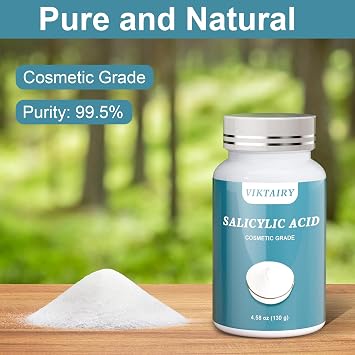 Pure Salicylic Acid Powder (8 oz), Cosmetic Grade | Original Ingredients with no Additives, BHA Exfoliant for DIY Cleanser, Toner, Shampoo, Body Wash, Lotion