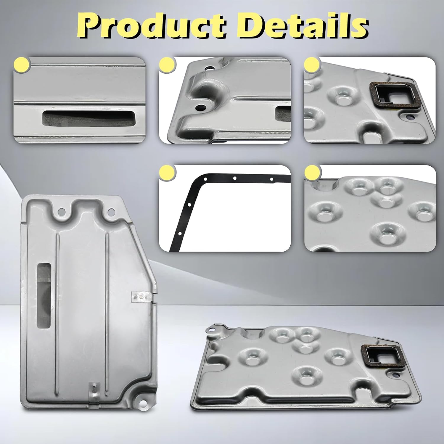 A540E A540H A541E Automotive Trans Transmission Filter Kit Oil Pan Gasket L4 V6 2.0L 2.4L 2.5L 3.0L Compatible with Lexus Toyota Rav4 Camry Sienna Es250 Es300 Solara 90-03# 35330-32030
