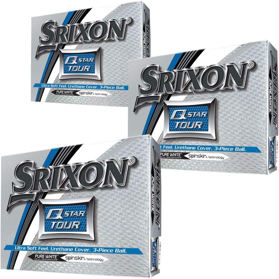 Srixon Q-Star Tour Golf Balls (3 Dozen) 2017 3 Dozen White