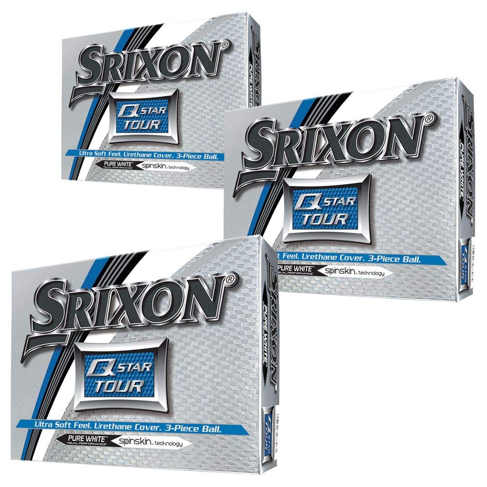 Srixon Q-Star Tour Golf Balls (3 Dozen) 2017 3 Dozen White