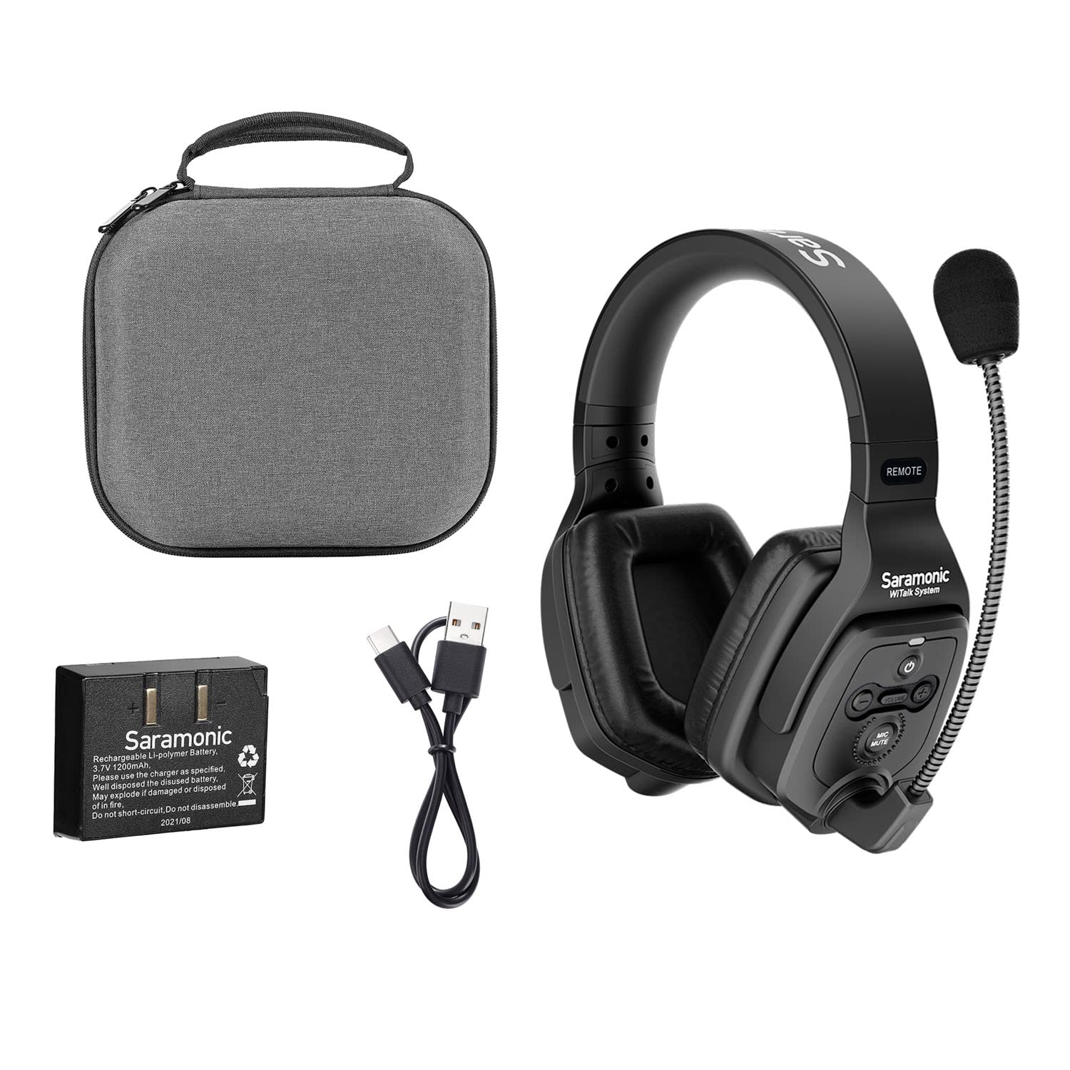 Amazon.co.jp: Saramonic 1.9G Full-Duplex ワイヤレスインカム 単品