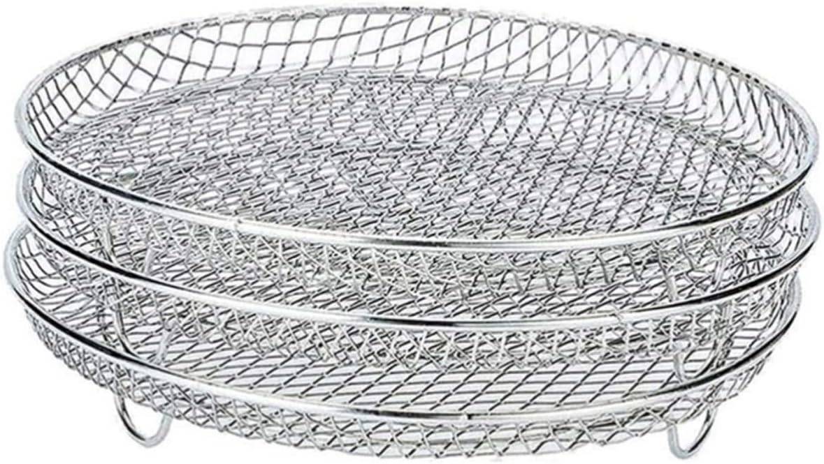 ABOOFAN Air Fryer Stackable Rack Stainless Steel Grill Accessory Versatile for Steaming and Grilling Easy Air Fryers and Pressure Cookers