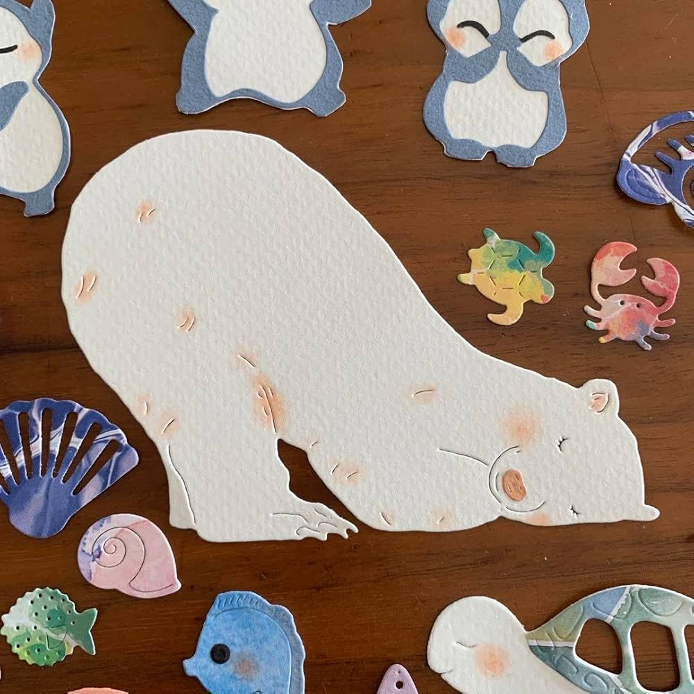 Amazon.co.jp: 水族館 海の生き物 ペーパークラフト ダイカット