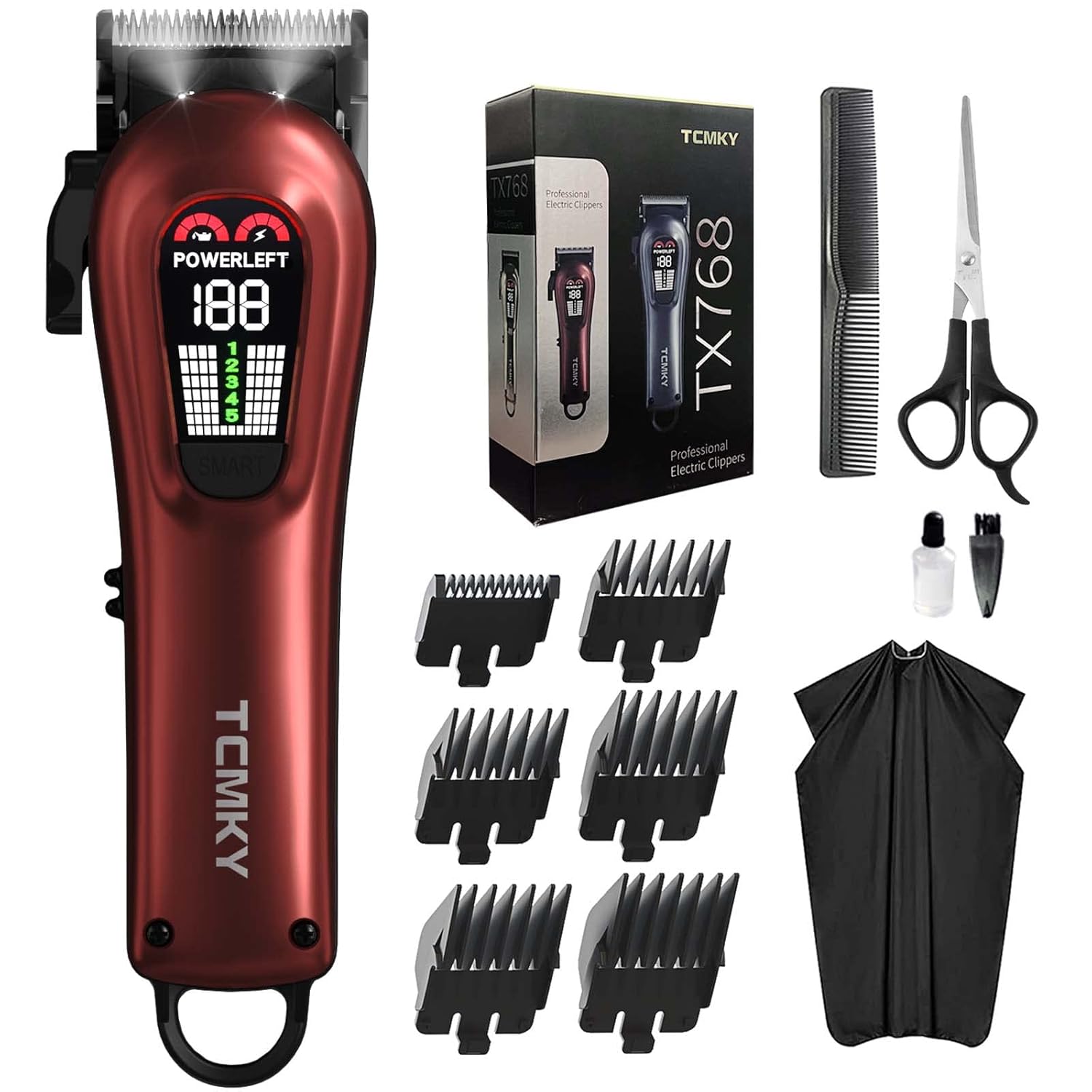 Hair Clippers for Men Professional Clippers for Men Cordless Corded Barber Clippers for Hair Cutting Grooming Rechargeable Hair