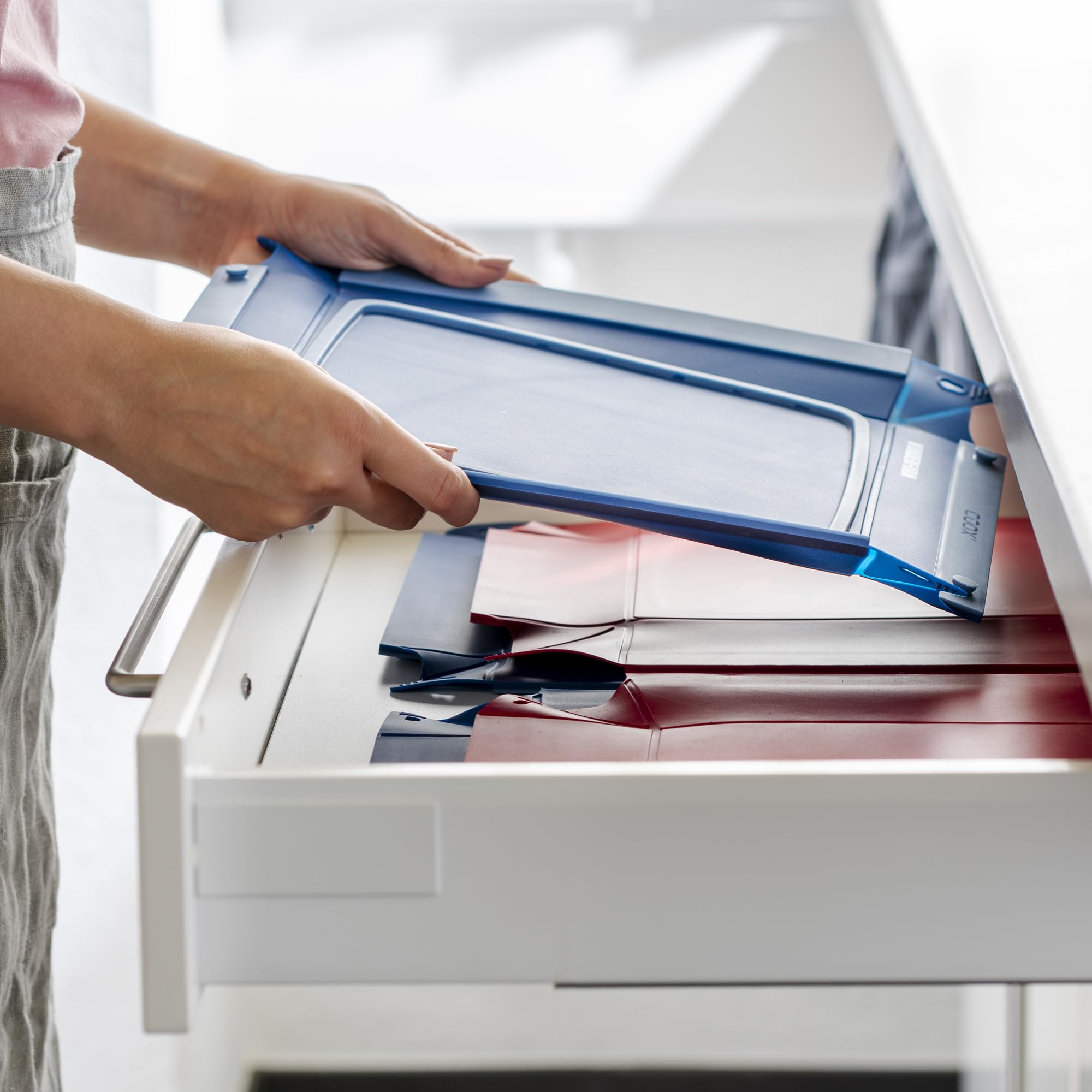 coox Wonderform Frame MQ – składana forma skrzynkowa z metalowym wzmocnieniem – pieczenie i serwowanie w jednym, nieprzywierający silikon, nadaje się do mycia w zmywarce, nie upadek I nie zawiera BPA