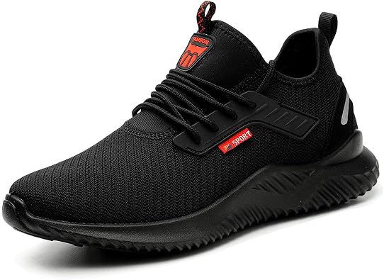 Safety Trainers Men Womens Steel Toe Trainers Lightweight Safety Shoes Breathable Work Trainers Comfortable Work Shoes
