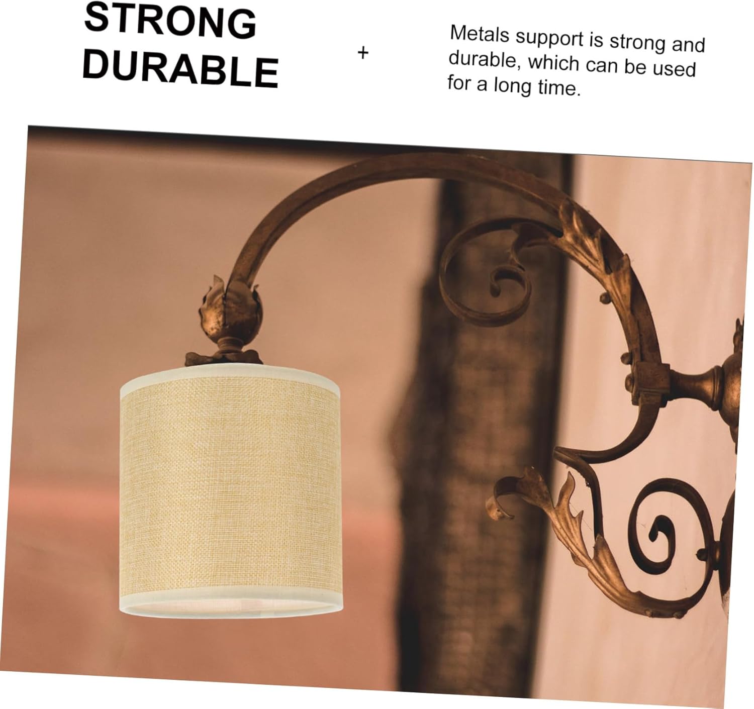 ABOOFAN 2pcs Linen Fabric Lampshade Ceiling Light Shade for Desk Floor and Bedside Lamps Diameter for Home Decor and Lighting