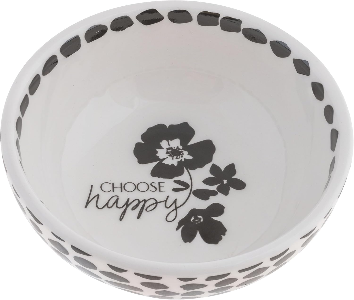 Karma, Colorful Ring Bowl, Colorful Trinket Tray, Decorative Ceramic Trinket Dish, Jewelry Dish Tray for Rings, Choose Happy