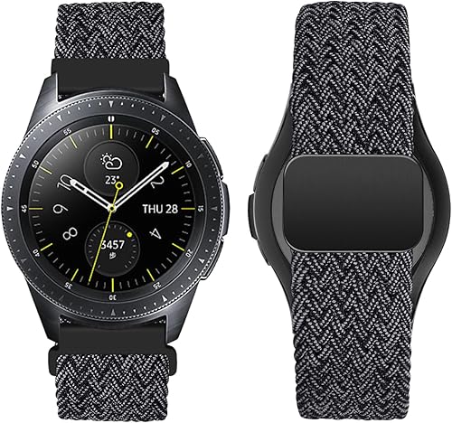 Miniatura 9 de Correa de nailon compatible con Samsung Galaxy Watch 7654FE 1.732 in 1.575 inGalaxy Watch 5 Pro 1.772 inWatch 46 Classic 1.850 in 1.811 in 1.693 in