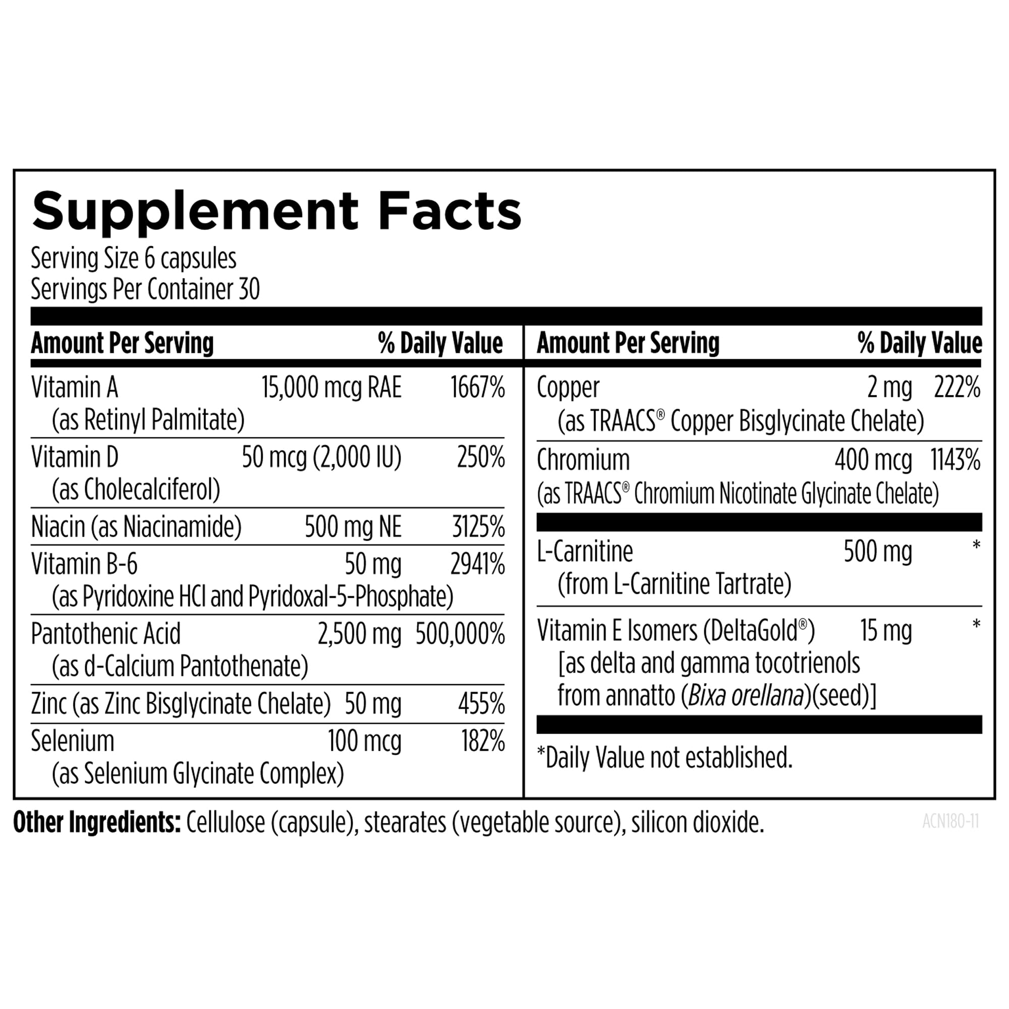 Designs for Health Acnutrol Clear Skin Support, 180 Capsules — Amazon image 3