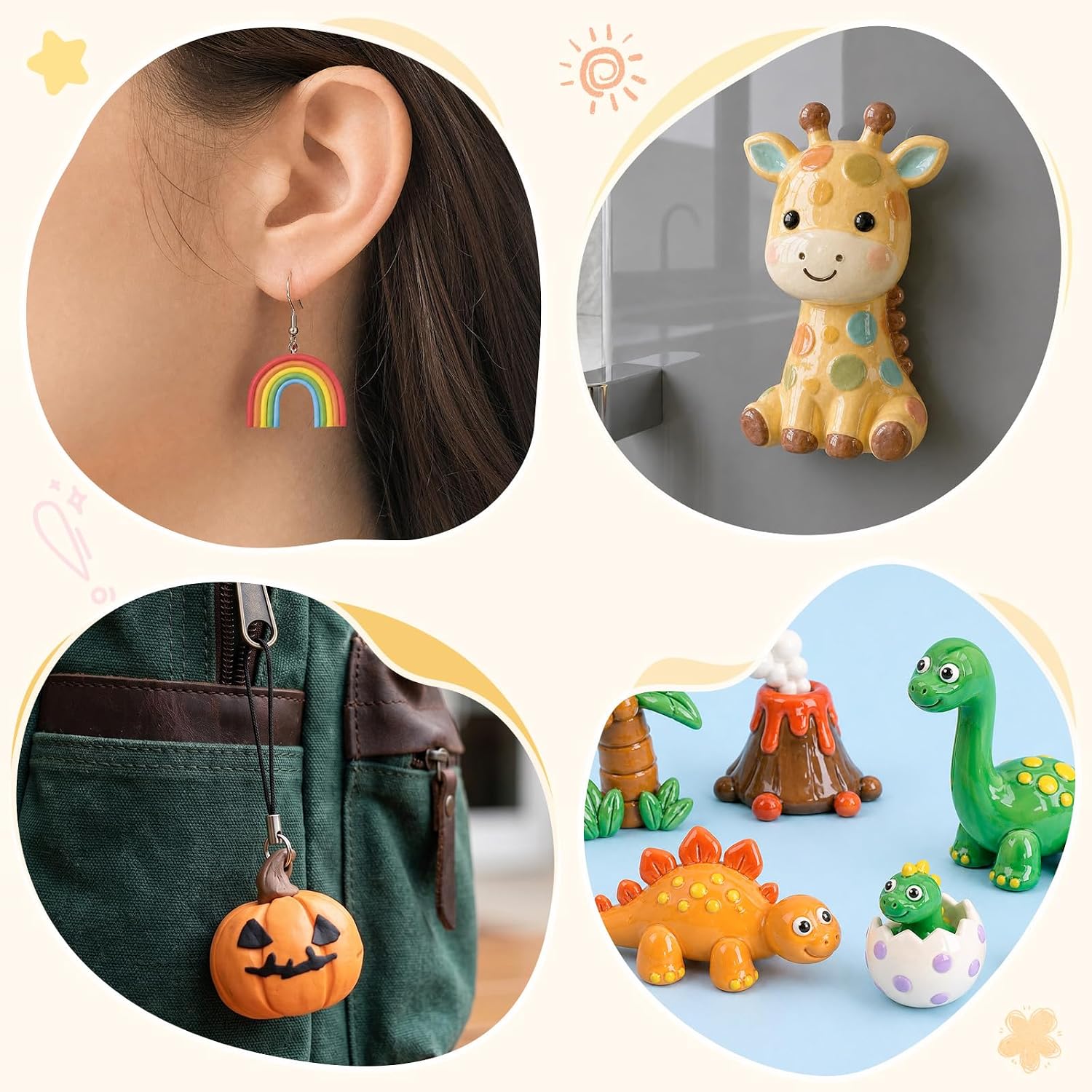 Polymer Clay Kit 50 Colors, Oven Bake Clay for Kids & Adults