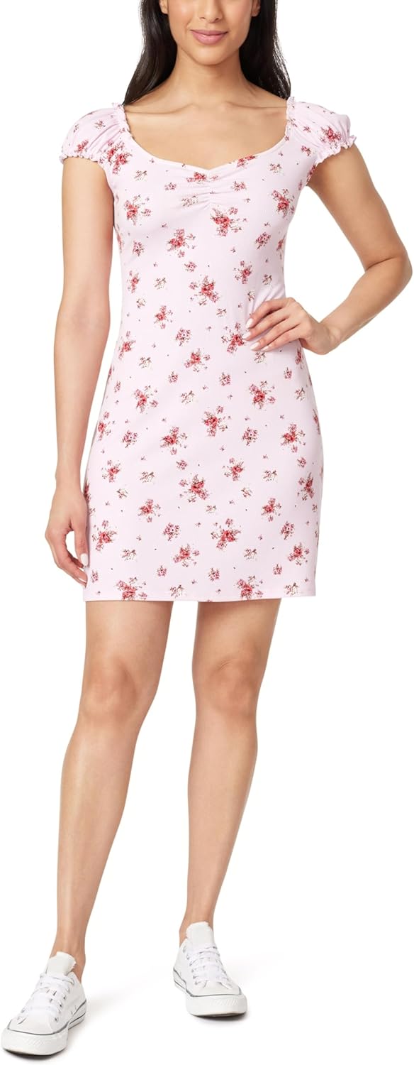 WallFlower Women's Emily Cap Sleeve Mini Dress