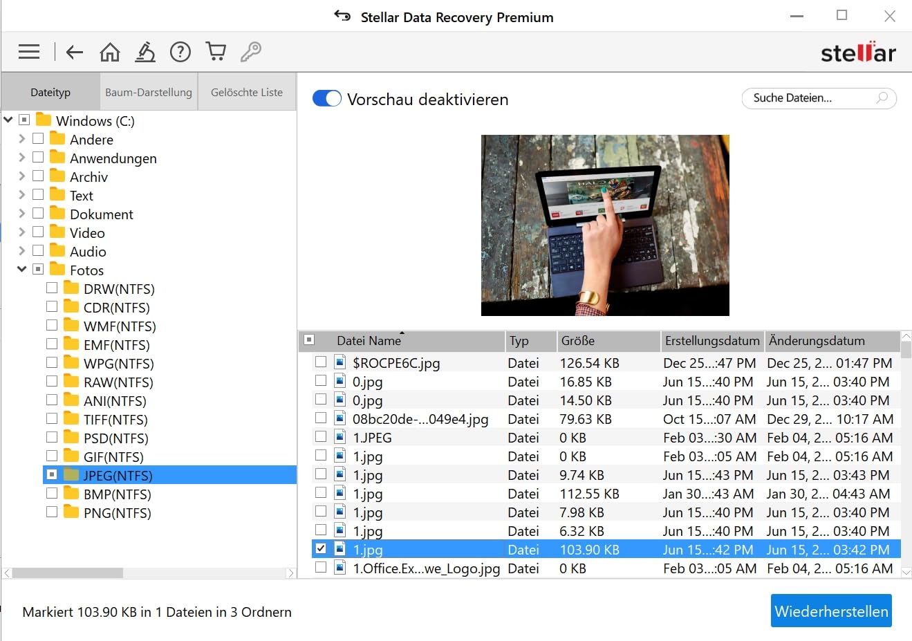 Stellar Data Recovery 12 - Sichere Datenwiederherstellung von Windows-Geräten | Premium | 1 Gerät | 1 Jahr | PC Aktivierungscode per Email
