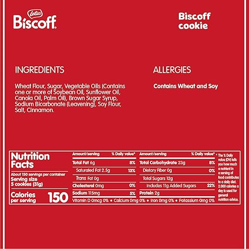 Miniatura 8 de Lotus Biscoff Cookies  Galletas de galletas caramelizadas  300 galletas envueltas individualmente  Veganas 02 onzas paquete de 300