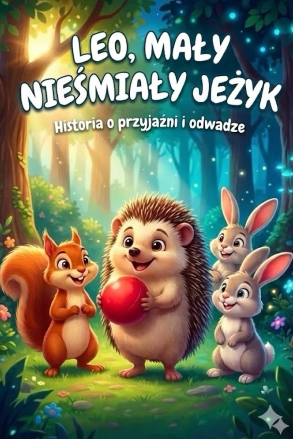 Leo, Mały Nieśmiały Jeżyk: Bajka o Odwadze, Przyjaźni i Emocjach: Ilustrowana Opowieść na Dobranoc dla Dzieci (3-6 lat), która Pomaga Przełamać Lęk i Znaleźć Przyjaciół w Lesie Światła