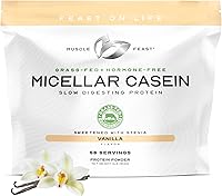 Vista 7 de Muscle Feast Proteína de caseína micelar alimentada con pasto, sin hormonas, proteína de caseína de digestión lenta - Apoya la recuperación muscular