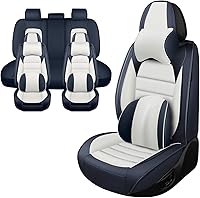 Vista 17 de Fundas de asiento de automóvil de lujo para Ford Bronco Sport 2021-2025, impermeables, suaves, transpirables, de piel sintética, con bolsillos