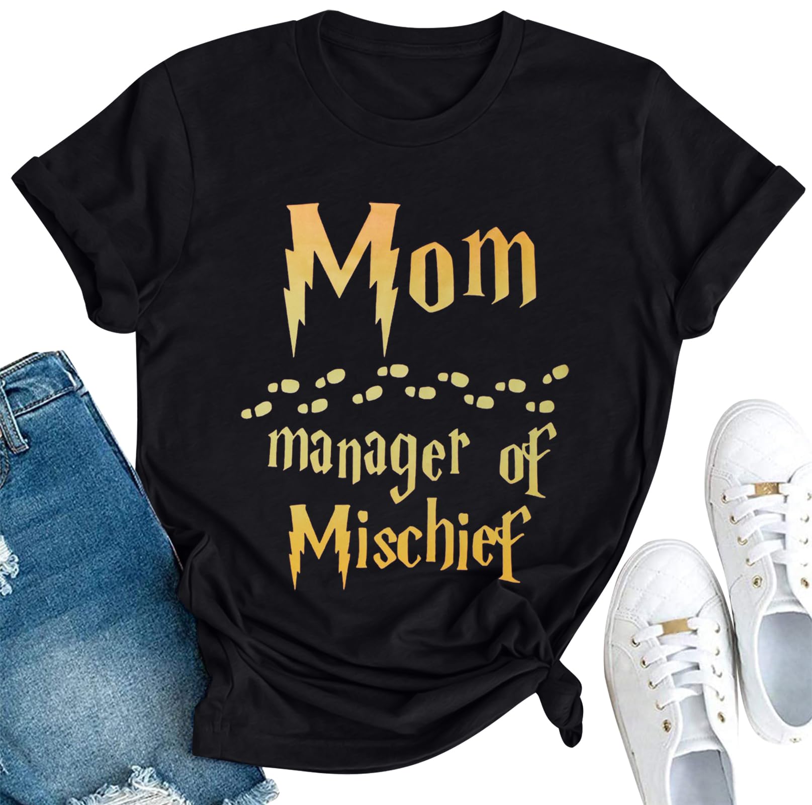 Women Funny Mom T Shirt Manager Shirt Mom Life Tee Fantastic Mama Shirt Magic Mom Shirt Mothers Day Tee Tops
