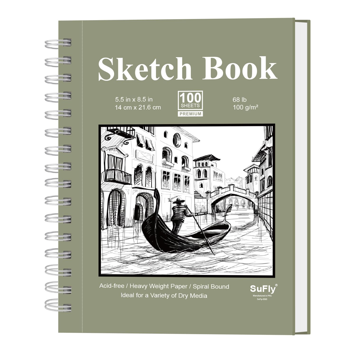 SuFly Sketchbook - 100 Sheets for Artists -1