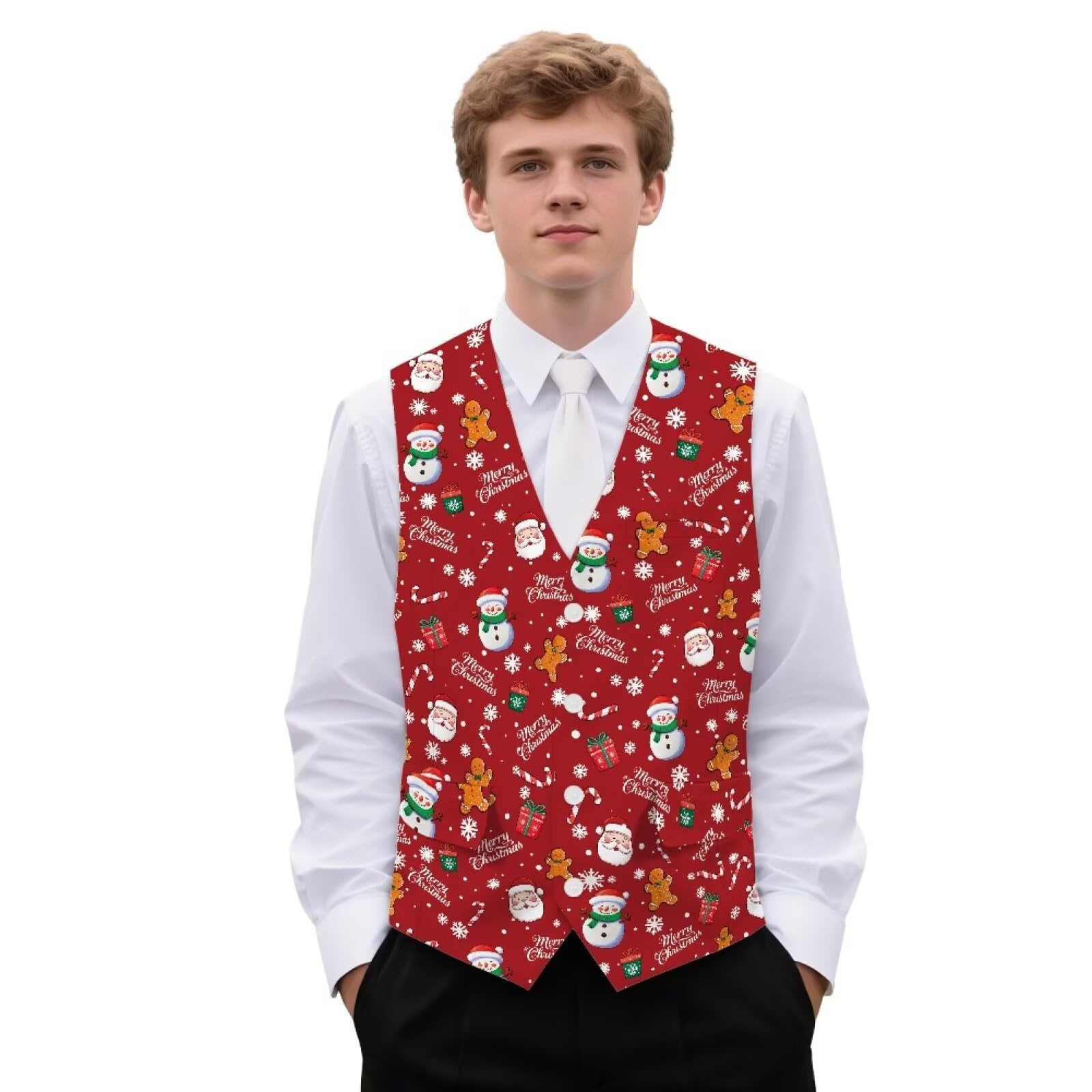 Chaleco formal para hombre, vestido de negocios, ajustado, casual, para trabajo, boda, fiesta, esmoquin con bolsillos