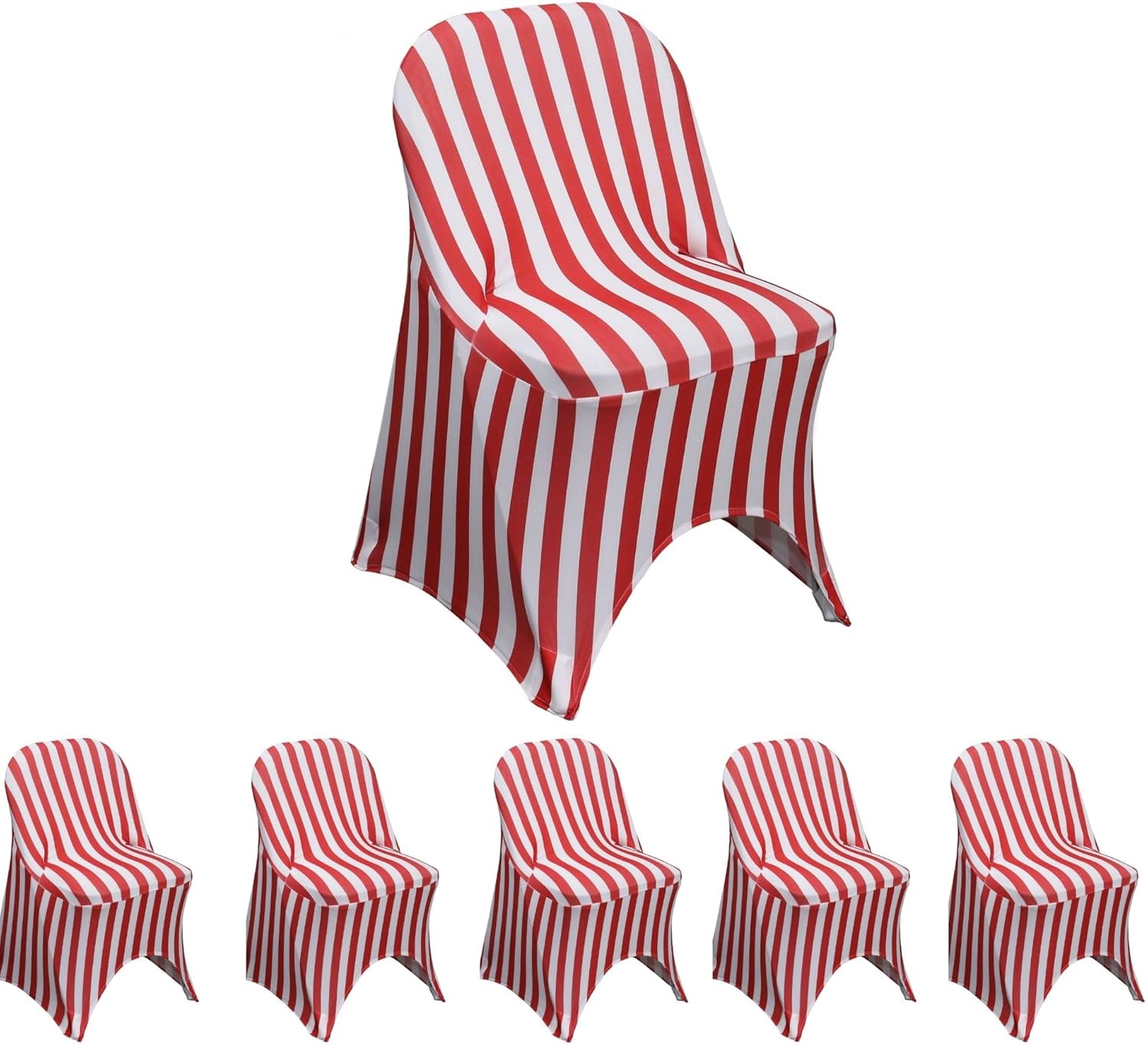 YOUR CHAIR COVERS Spandex Folding Chair Covers for Party Wedding Dining, Fitted