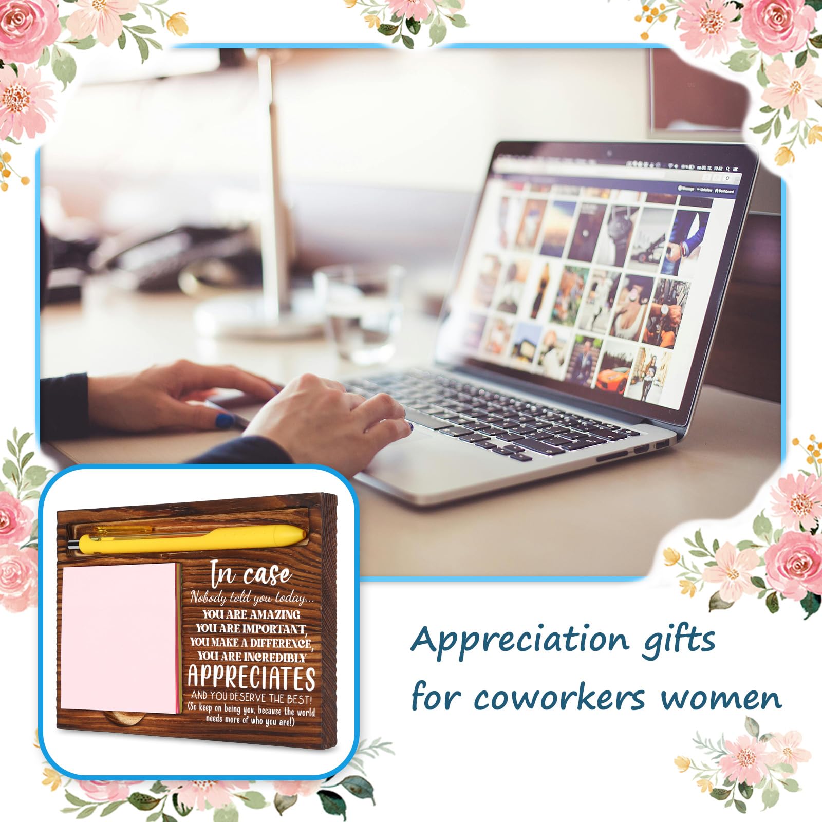 Regalo de agradecimiento para compañeros de trabajo, profesores, amigos, mujeres, hombres, con cita motivacional "You are Amazing" para enfermera, trabajadora social, médico, soporte de notas