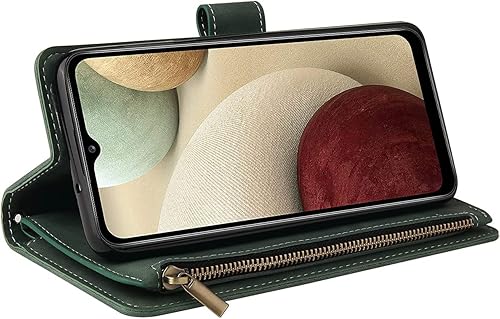 Miniatura 6 de LBYZCASE Funda para Galaxy A14 5G (2023) con ranuras para tarjetas, función atril con cierre magnético, cierre magnético, correa de muñeca para