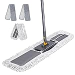 Masthome 36 Commercial Mop, Heavy Duty Industrial Floor Mop with 3 Microfiber Pads, 60 Adjustable Large Dust Mop,Wet Dry Flat Mops for Office Garage Warehouse Factory Mall