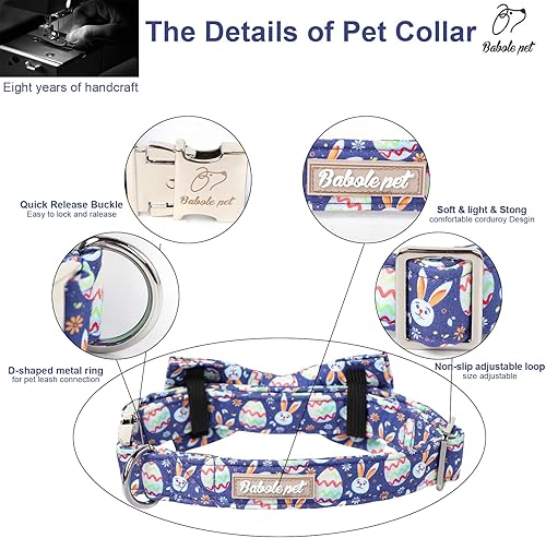 Miniatura 277 de Collar de perro con bandera estadounidense con pajarita, collar patriótico para perros pequeños, medianos y grandes, talla XS