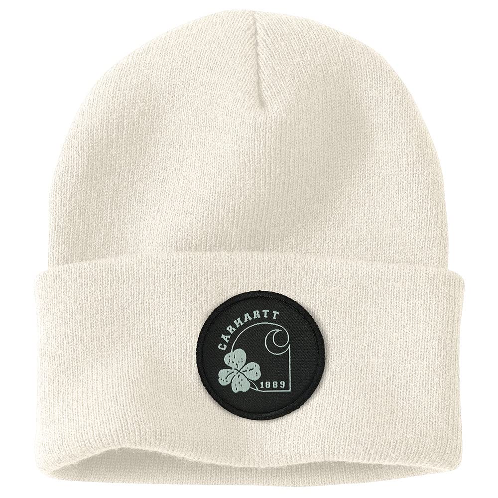 CarharttMen's Knit Shamrock Patch Beanie Hat