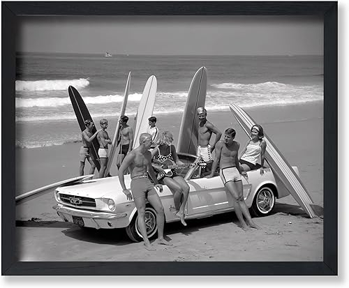Poster Master Póster vintage de surfistas en la playa, impresión retro de surfistas, arte de playa, arte Mustang, regalo costero para hombres, Poster Master Póster vintage de surfistas en la playa, impresión retro de surfistas, arte de playa, arte Mustang, regalo costero para hombres,