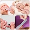 8 in 1 Pink Newborn Gift Set - Baby Gifts for Birth Boy Girl with Wool Hair Brush Baby Nail Care Set Birth Card Canvas Bag Massage Comb Dummy Clip Baby Bib Gift Box