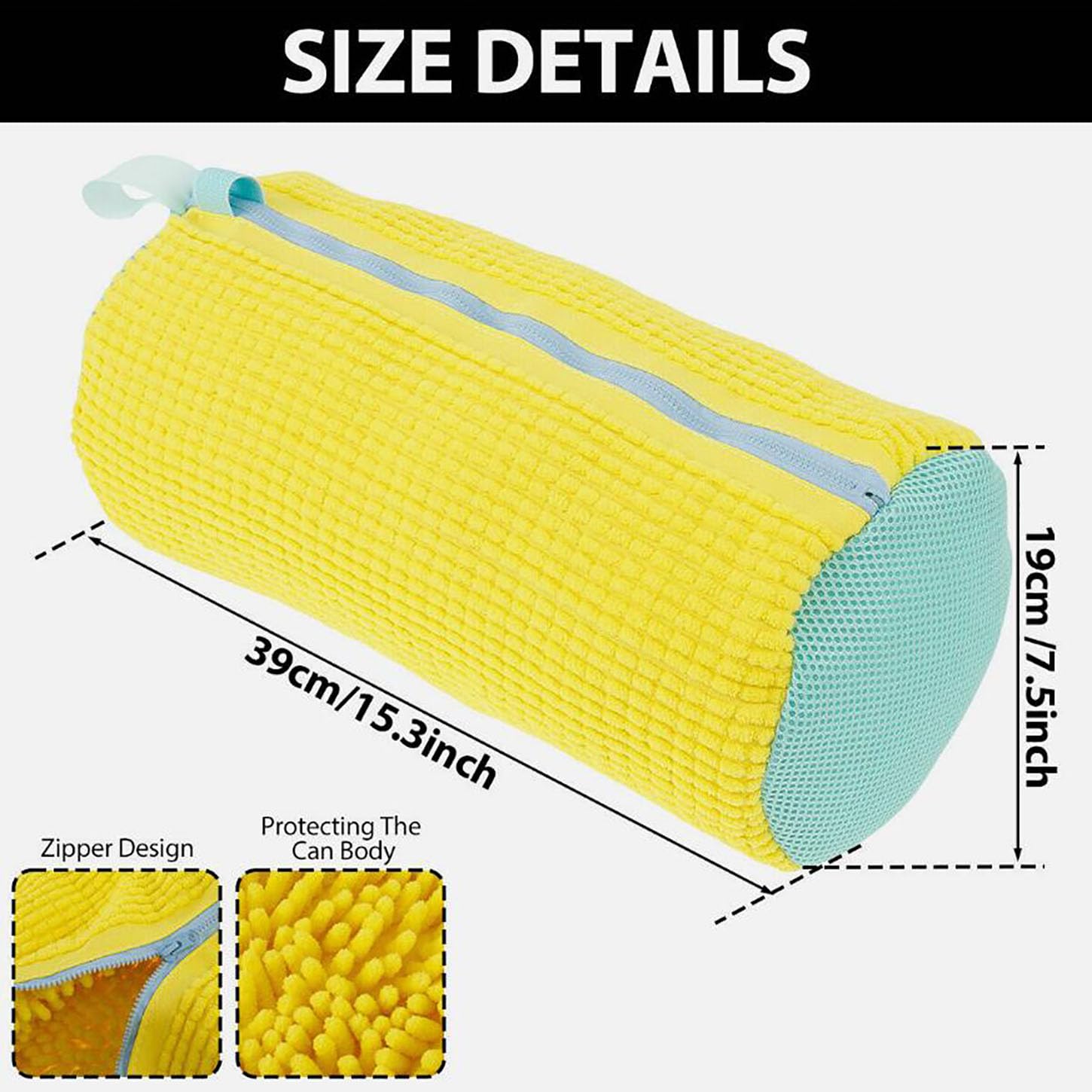 2 Piezas Bolsa Zapatos Lavadora,Bolsa para Lavar Zapatillas En Lavadora,Bolsa De Lavandería Secadora Proteger con Cremallera,Reutilizable,39 * 19 * 19Cm