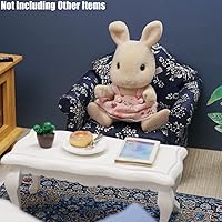 Vista 5 de Odoria 1/12 Silla en miniatura Sillón Casa de muñecas Muebles Accesorios, Azul Oscuro