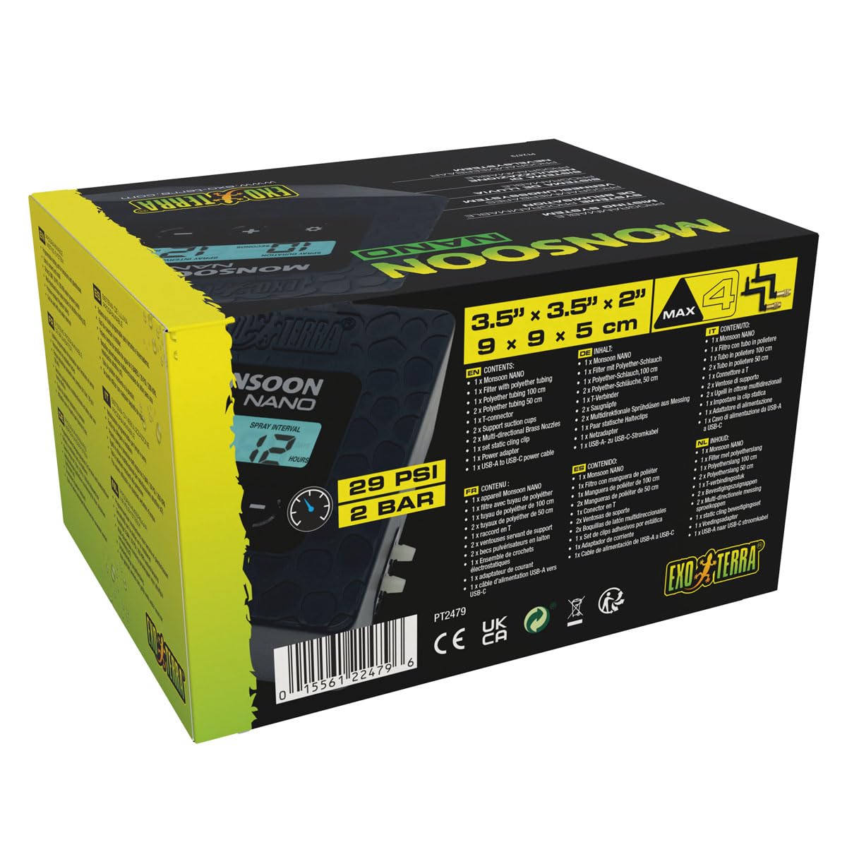 Sistema de nebulización Nano Monsoon Exoterra