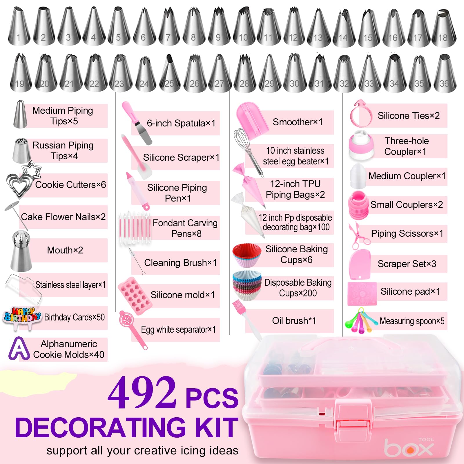 Kit de herramientas para decoración de tartas
