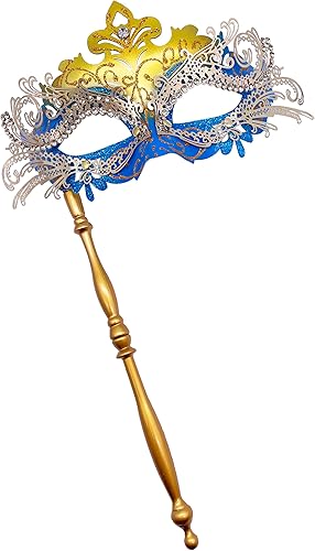 Miniatura 21 de Máscara veneciana para mujeres y hombres, para fiesta de disfraces, baile de graduación, Halloween, Mardi Gras