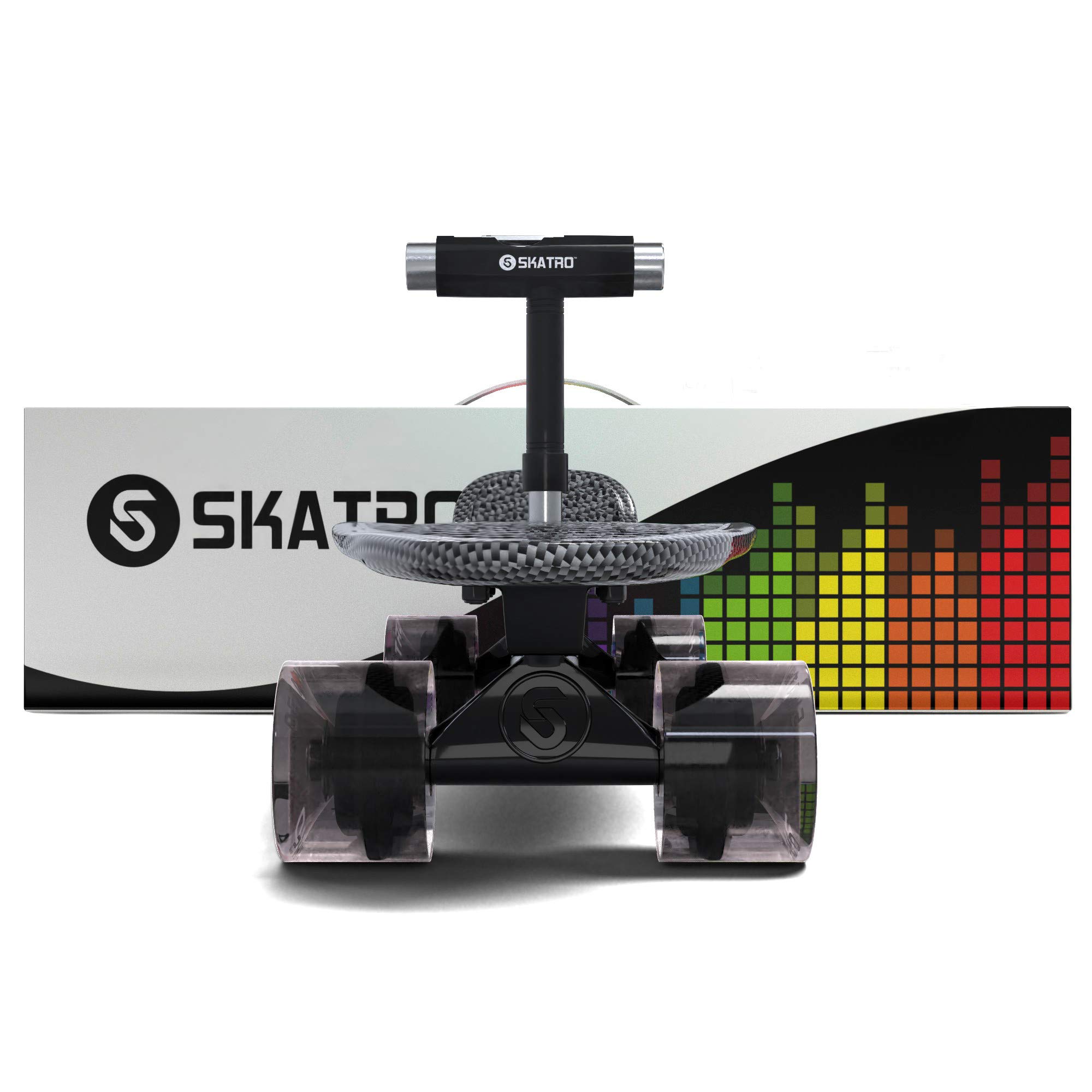 Skatro - Skateboard Mini Cruiser. Tavola Completa in plastica di 22 Pollici in Stile Retro