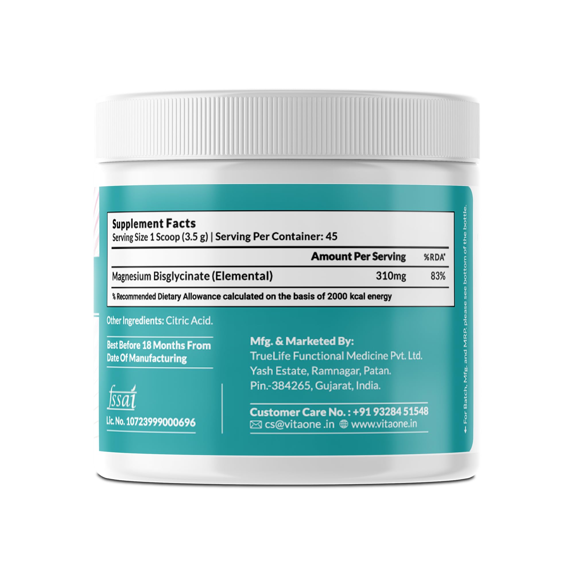 Ionic Magnesium Bisglycinate Powder – 160g | Elemental Magnesium | Water-Soluble & Gentle on Digestive System | 4 g Servings – 275 mg Clean Formula — Amazon image 2