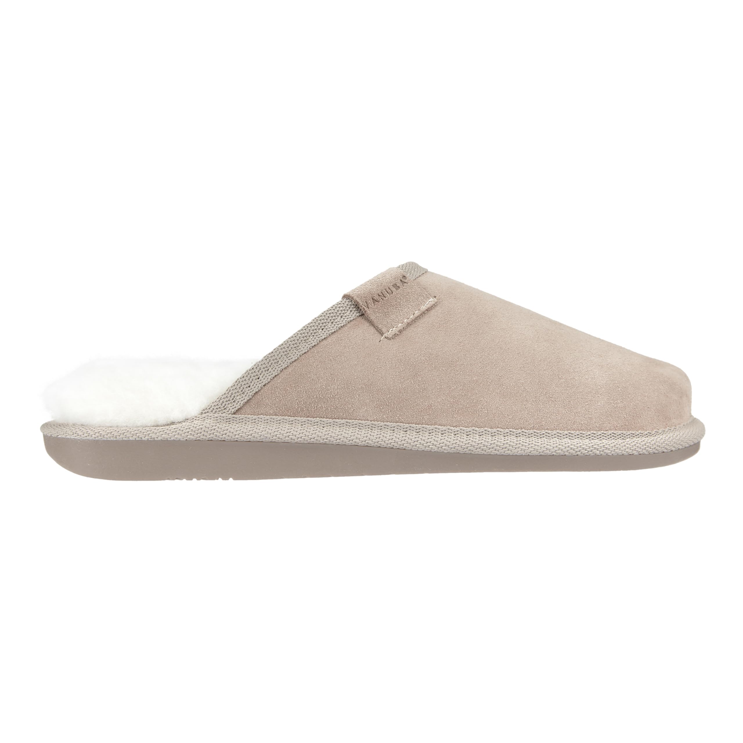 Vanuba Handgemacht Lammfell Warme Hausschuhe Damen Winter Slippers - Hauspantoffeln - Kuschel Pantoffeln Damen Plüsch - Damen Pantoletten Winter - Flache Slippers für Drinnen