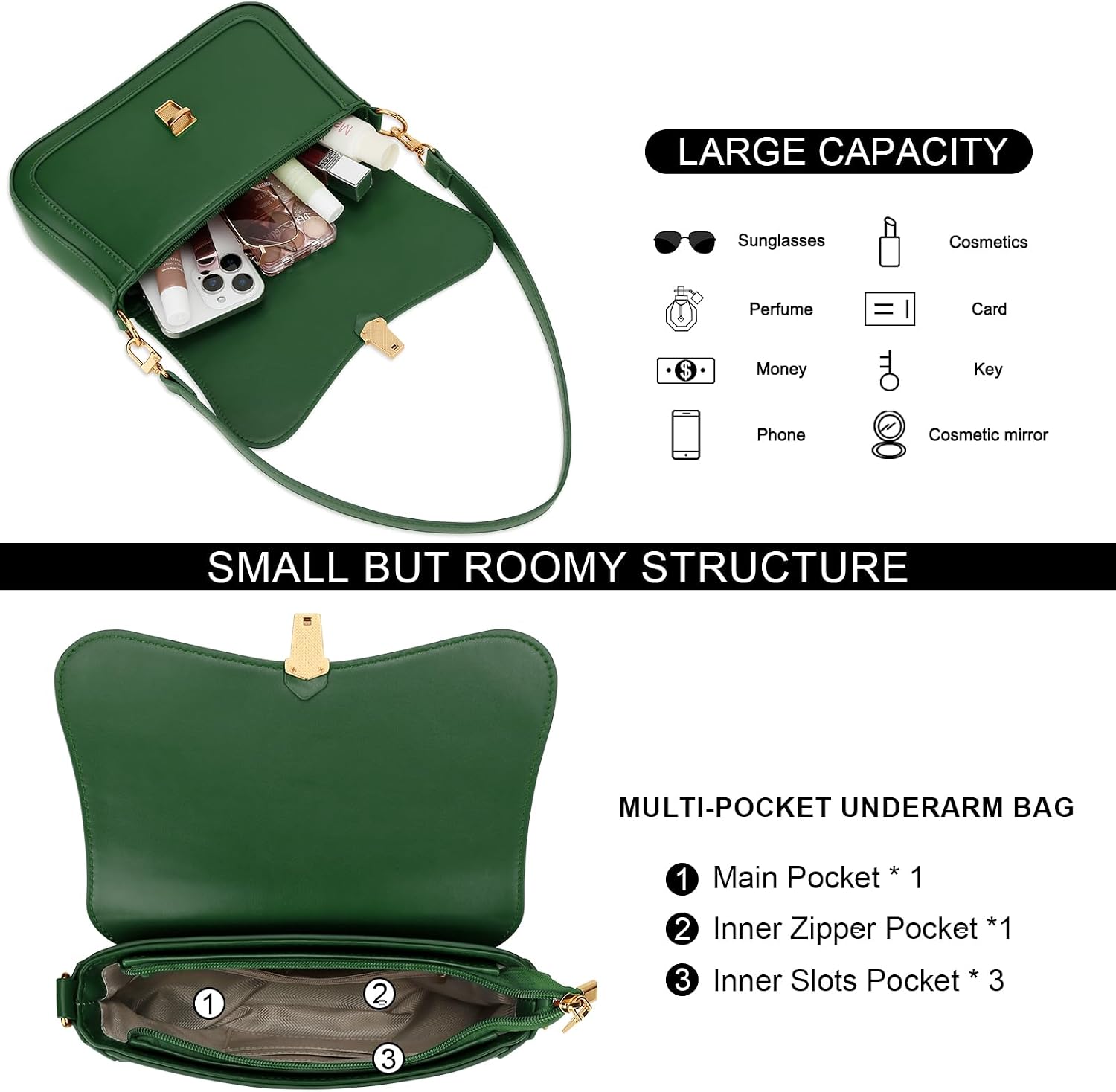 KKXIU Small Shoulder Bag for Women Cute Purses Mini Hobo Handbag Trendy Clutch Purse
