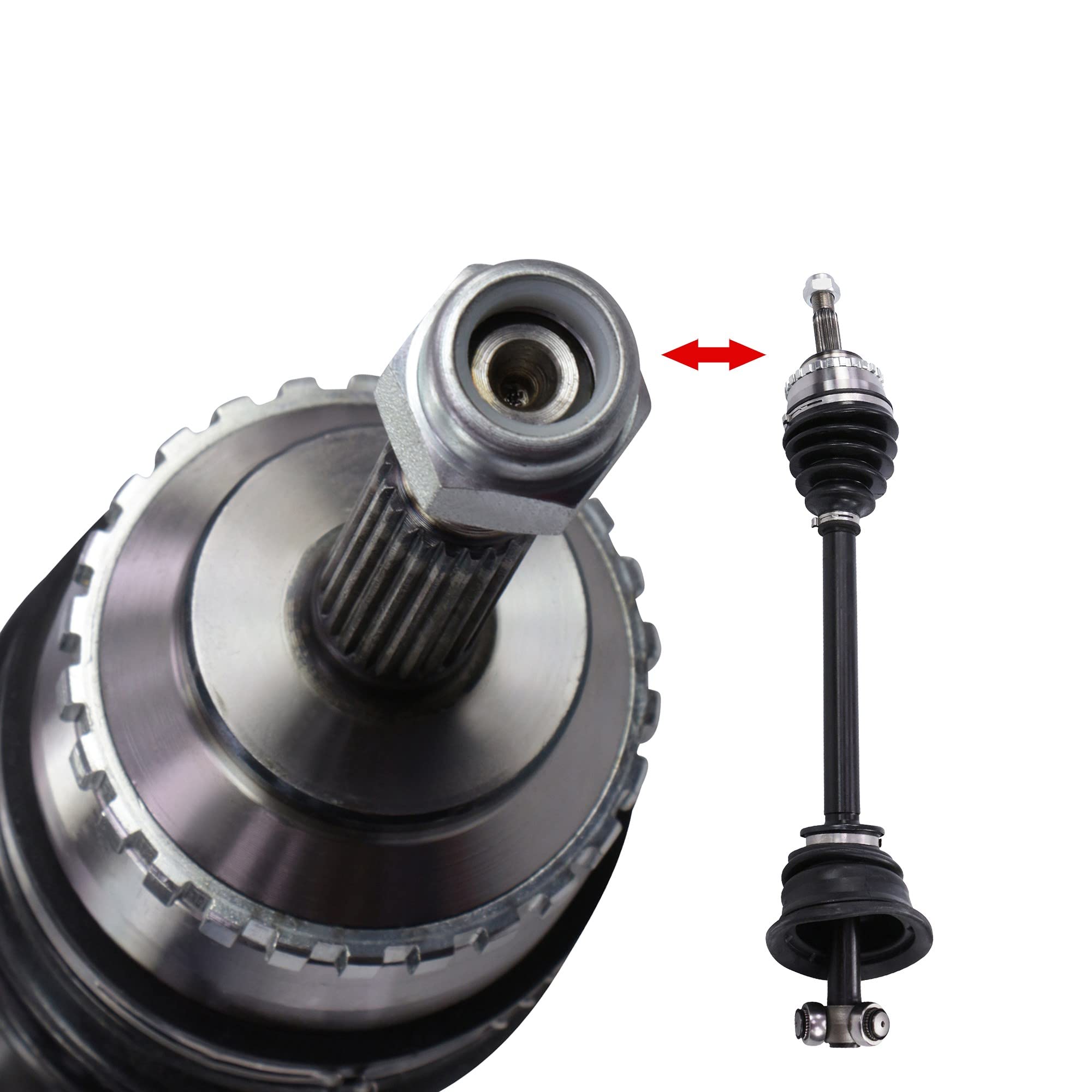 ATEC Germany 1x Eje de transmisión completo delantero izquierdo Compatible con RENAULT CLIO II (BB_, CB_), CLIO II Van/Hatchback (SB0/1/2_), KANGOO (KC0/1_), KANGOO Express (FC0/1_)