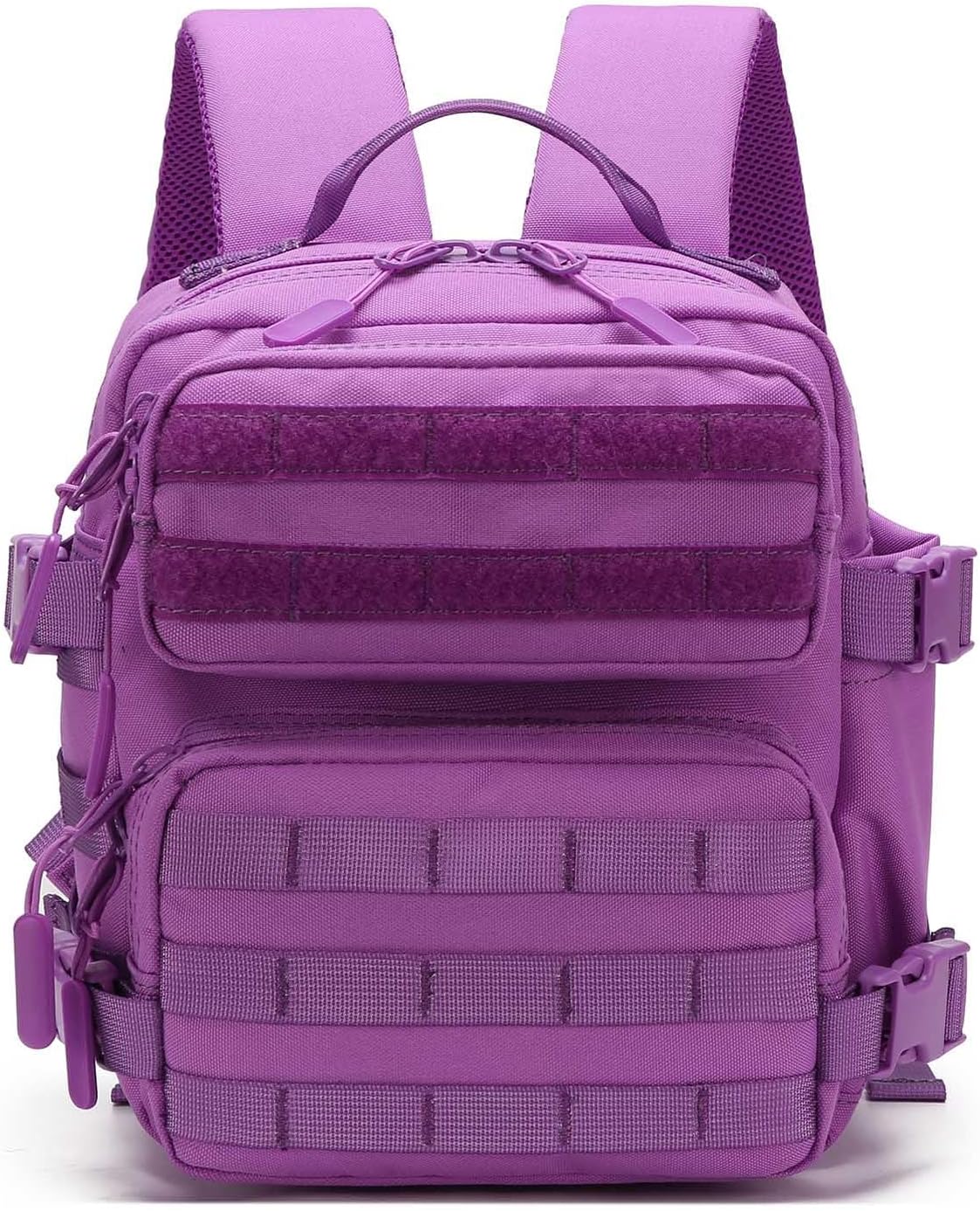 Mini Tactical Backpack for Women, Small Gym Backpack 9L for Woman of Travel, Camping Hiking(Purple)