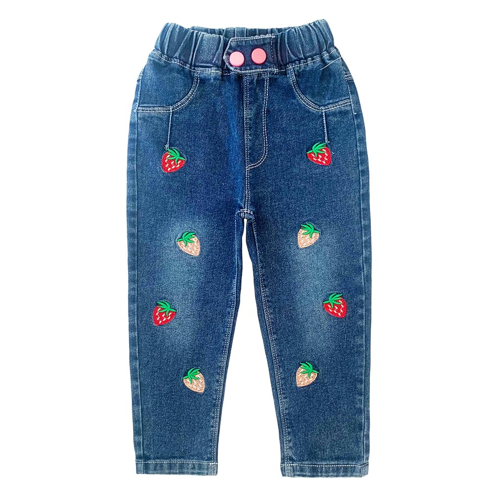 Peacolate 2-10Years Little Big Girl Spring Autumn Fall Trousers Pants Denim Jeans