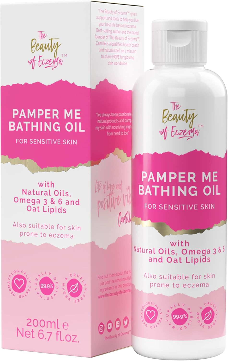 Relaxing Shower & Bath Cleansing Oil Gentle Bath Soak for Dry