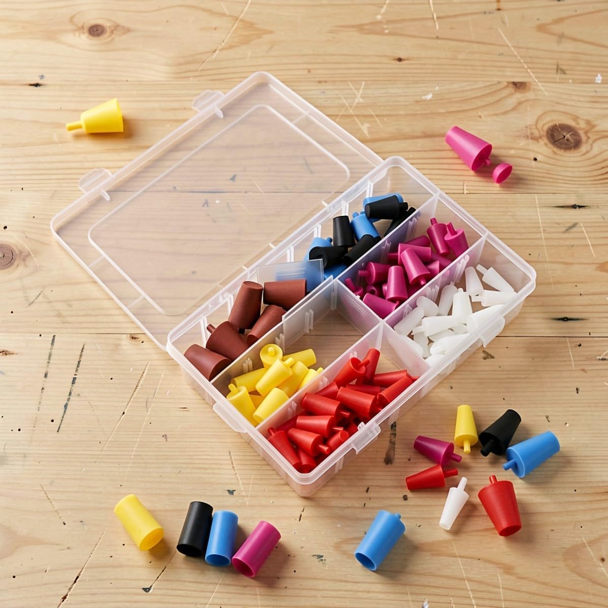 80pcs Silicone Rubber Plug Kit Assortment for Masking Painting