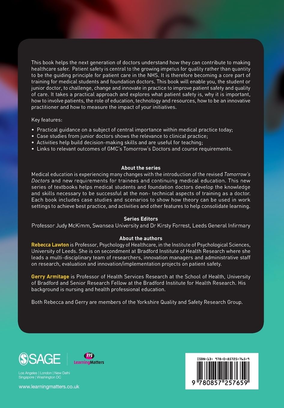 Innovating for Patient Safety in Medicine (Becoming Tomorrow's Doctors Series): 1357