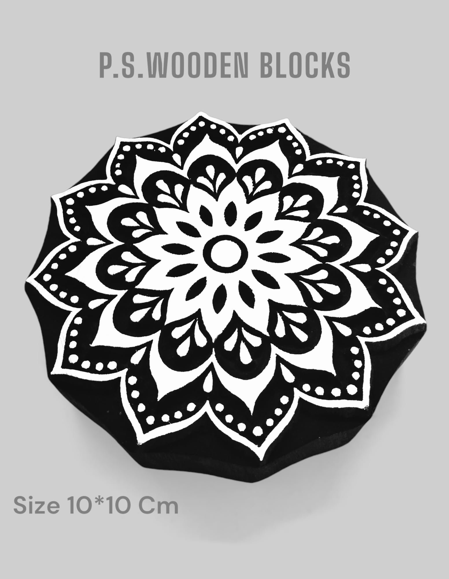 P.S.WOODEN BLOCKS STAMPS,Wooden Block Stamp Raund Flower Wooden Block Hand-Carving Printing Block Set of 1 Piece (B09DGC18WR) Amazon Price History, Amazon Price Tracker