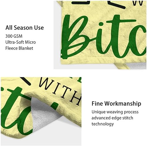 Miniatura 4 de Manta Pickle para adolescentes, tamaño de manta de 50 x 60 pulgadas, suave, esponjosa, acogedora, regalo, manta decorativa beige para sala de estar