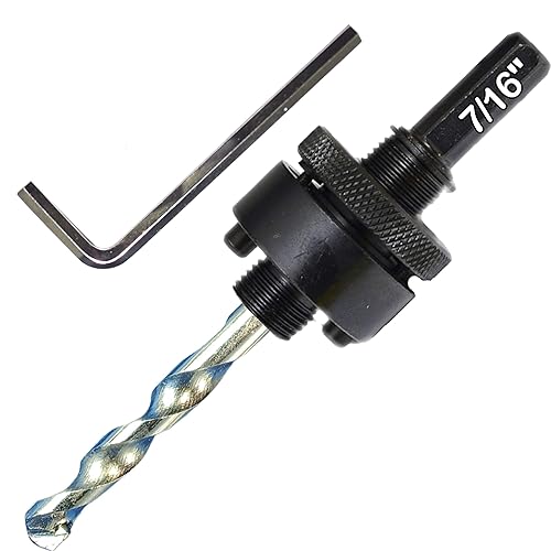 Vista 18 de Mandrin SDS Plus para sierras de agujero de hasta 1 1/4" hasta 8" con broca piloto TCT para taladrar agujeros en concreto, ladrillo y mampostería.